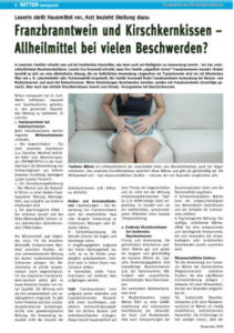 Witten transparent Seitenminiatur Hausmittel